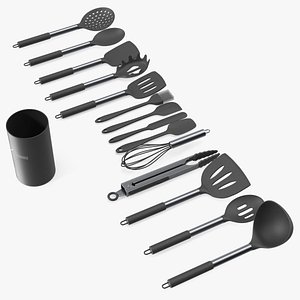 Cooking Utensil Set Chrome