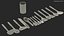 Cooking Utensil Set Chrome