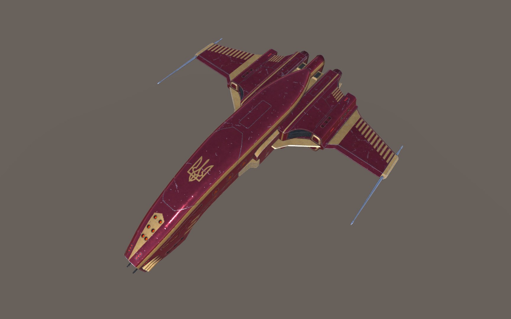 3D spaceship dagger type 1 - TurboSquid 1305285