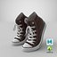 3D Basketball Leather Shoes Bent Brown