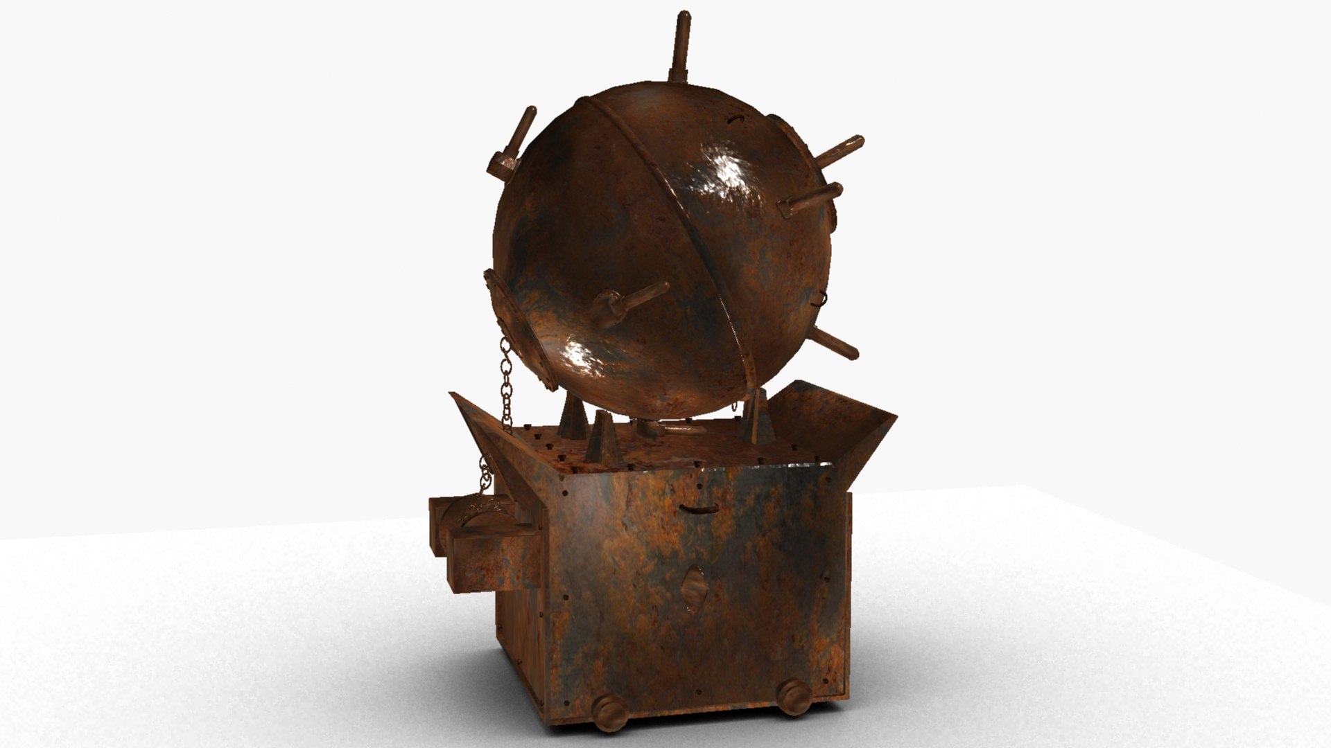 Rusty Sea Mine 3d Model - Turbosquid 1873398