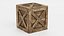 3D wooden crate