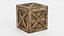 3D wooden crate