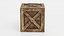 3D wooden crate