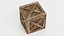 3D wooden crate