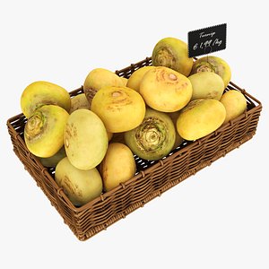 Turnip in tray with price tag