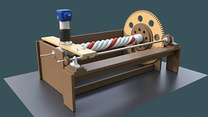 3D Cutting the spiral on the column