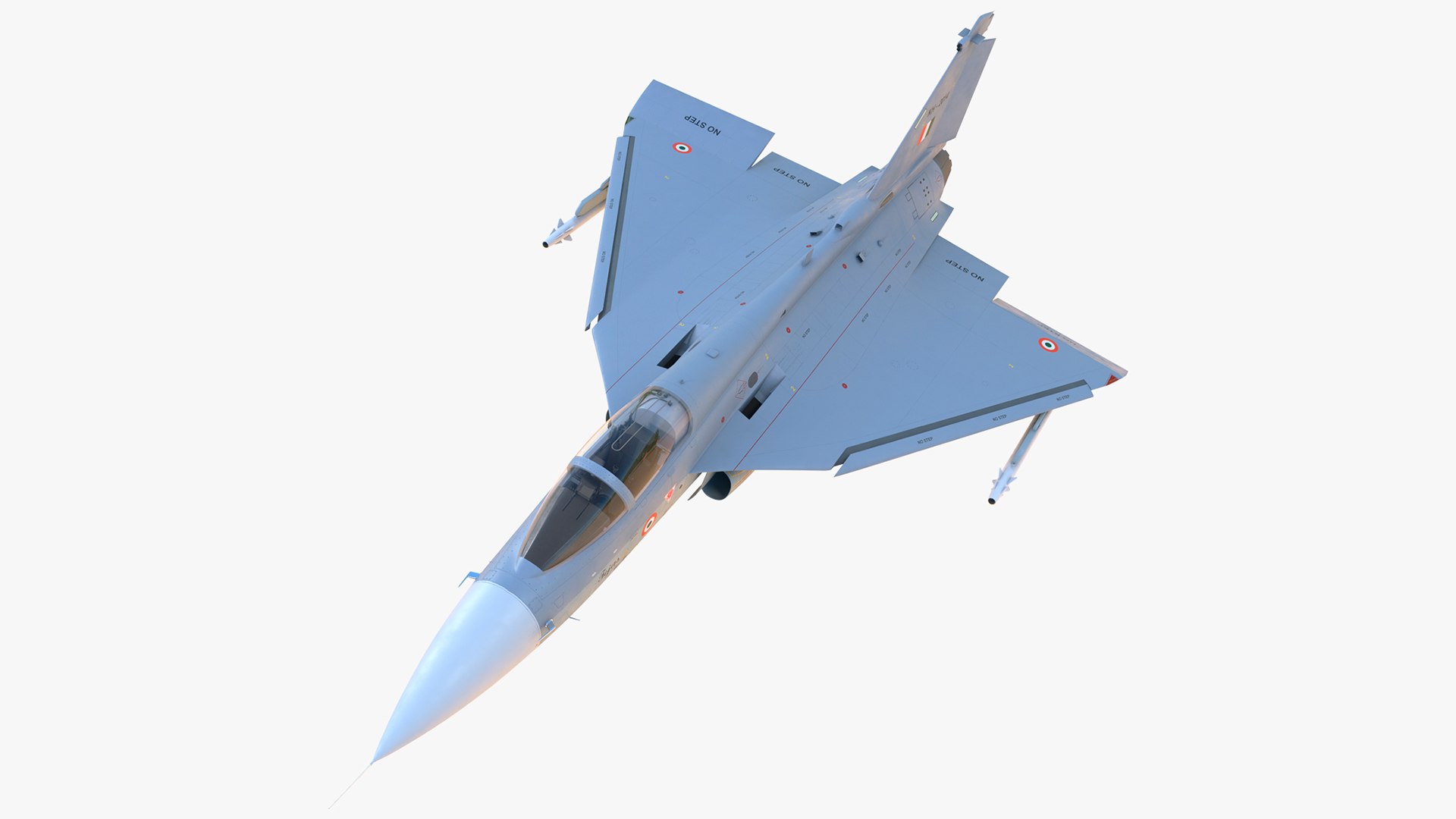 HAL Tejas Multirole Light Fighter Rigged 3D model preview