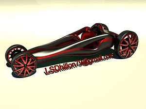 3d concept car model