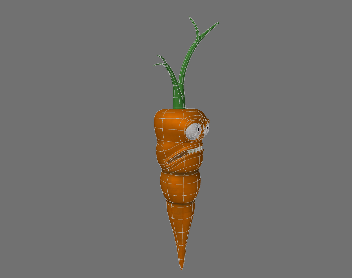 3d evil carrot model