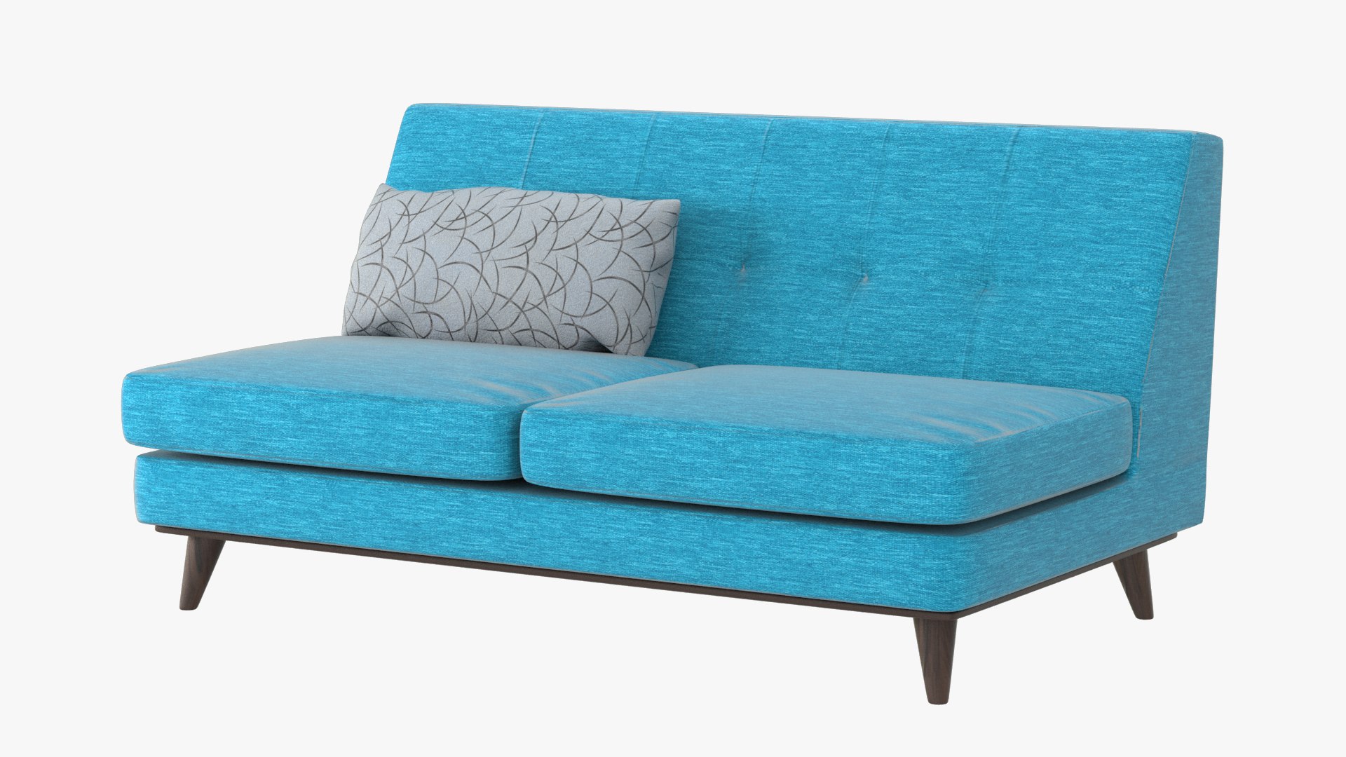 Realistic Joybird Armless Sofa 3D TurboSquid 1442926