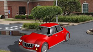 A Popo Red Car