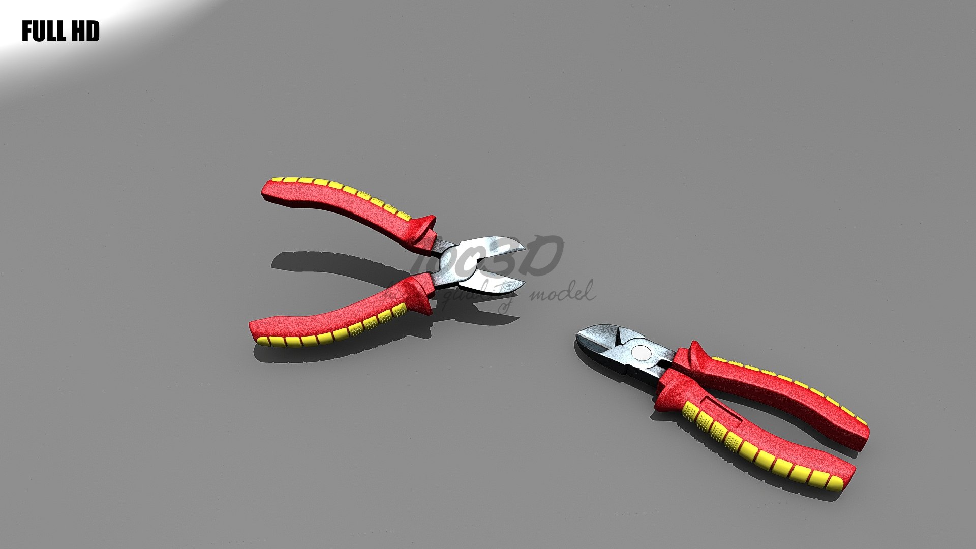 Diagonal Cutter 3d Model