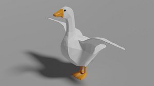 3D Cartoon Goose