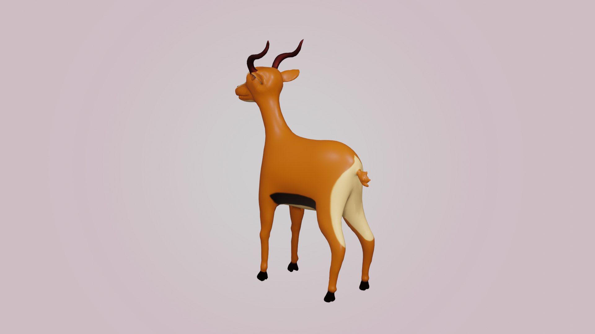 3D Gazelle Cartoon Character - TurboSquid 1676938