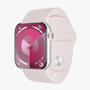 3D model Apple Watch Series 9 Sport Band Pink Color