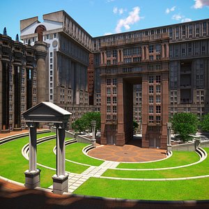 3D Abraxas Spaces Building Complex model