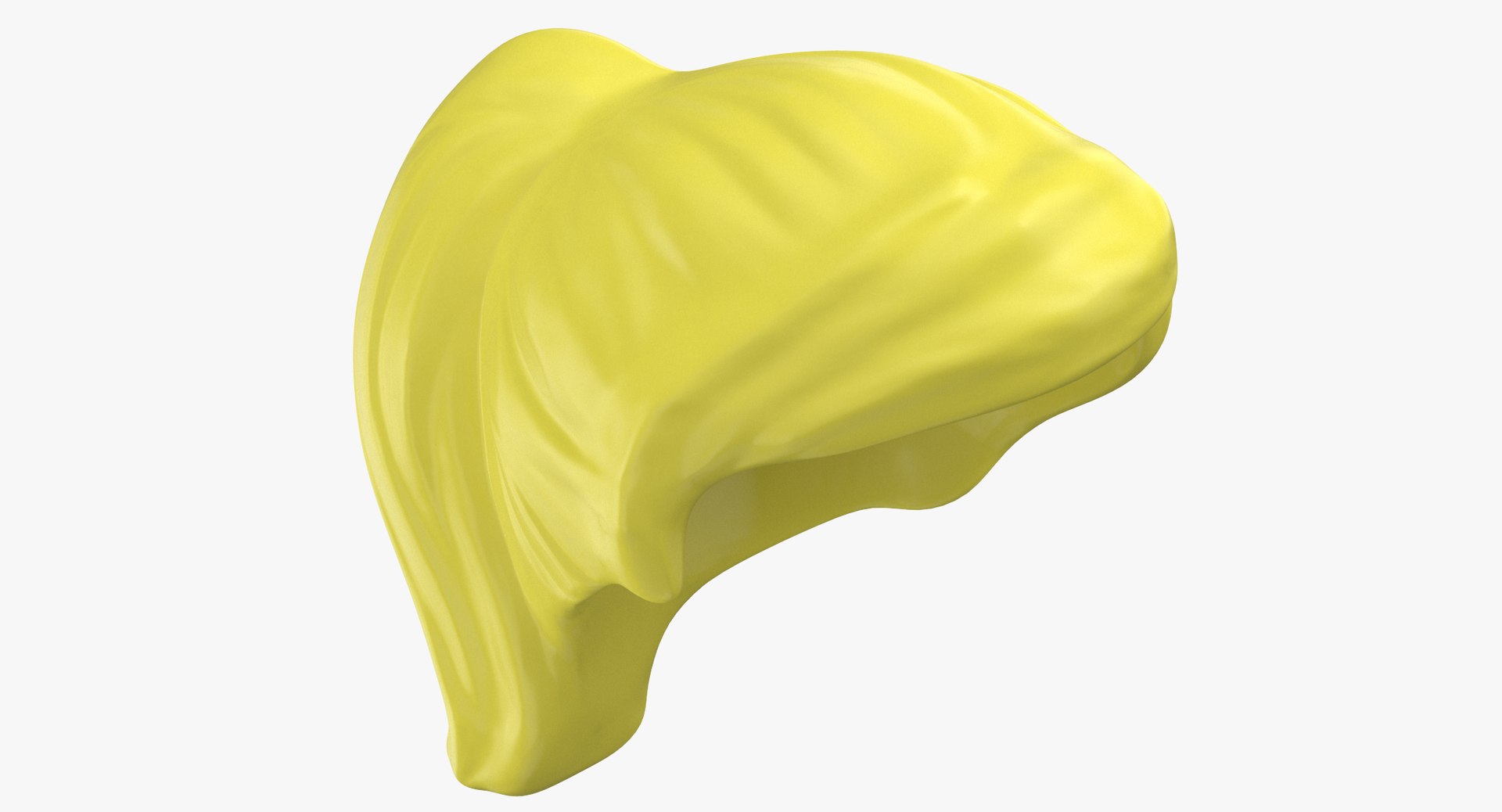 3D Lego Hair Blond Model - TurboSquid 1367137