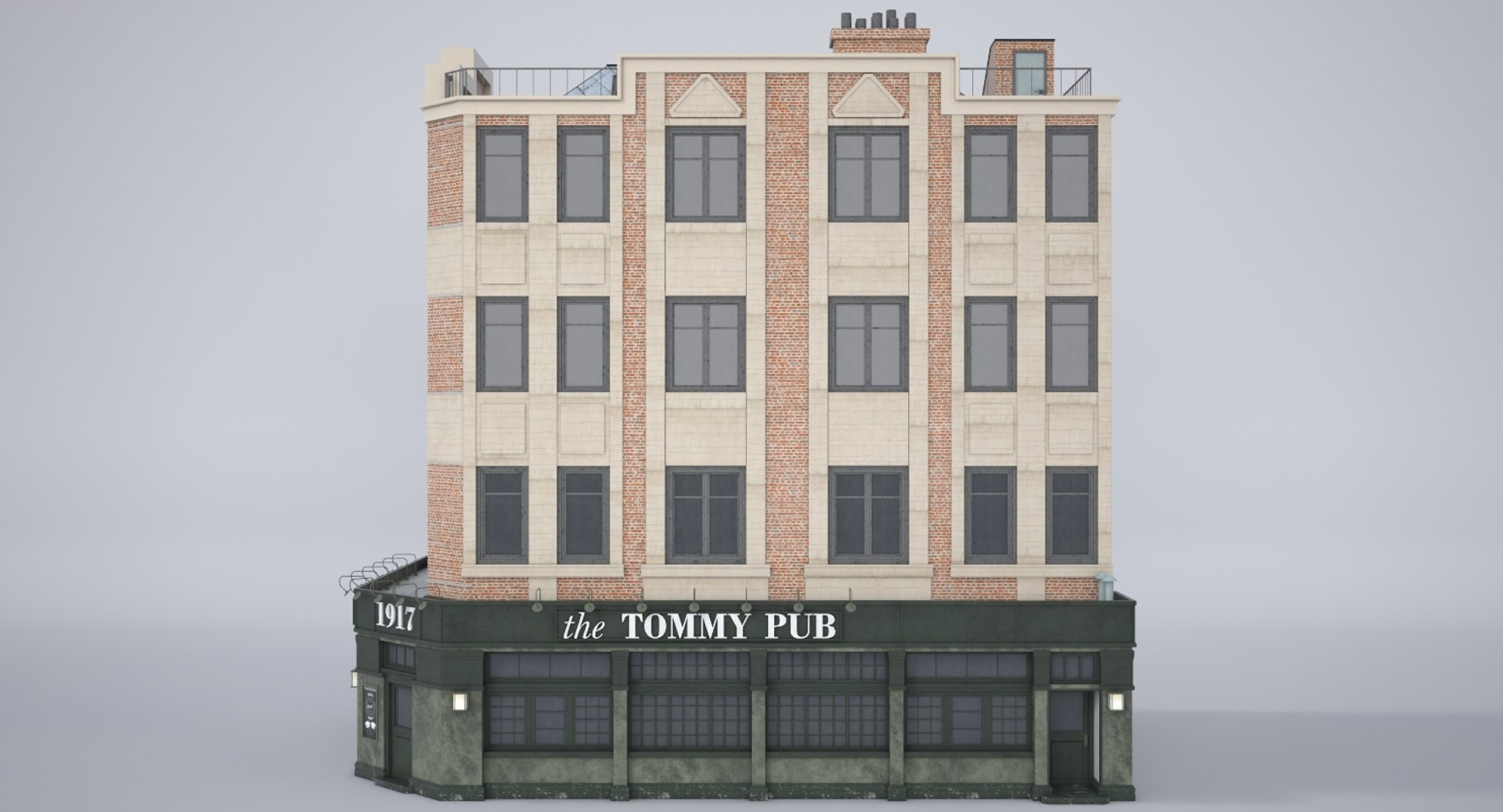 Corner Pub 3D Model - TurboSquid 1293432