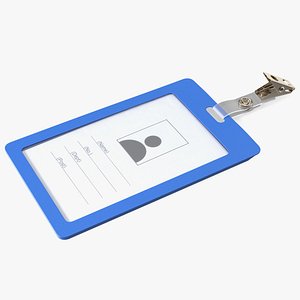 Enclosed Vertical ID Badge Card Holder