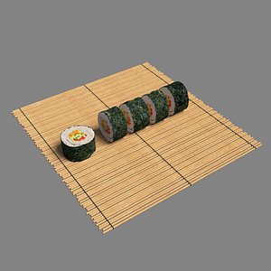 Sushi Roll Veggies 3D