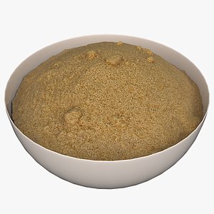 3D Bowl of Sugar 01 model