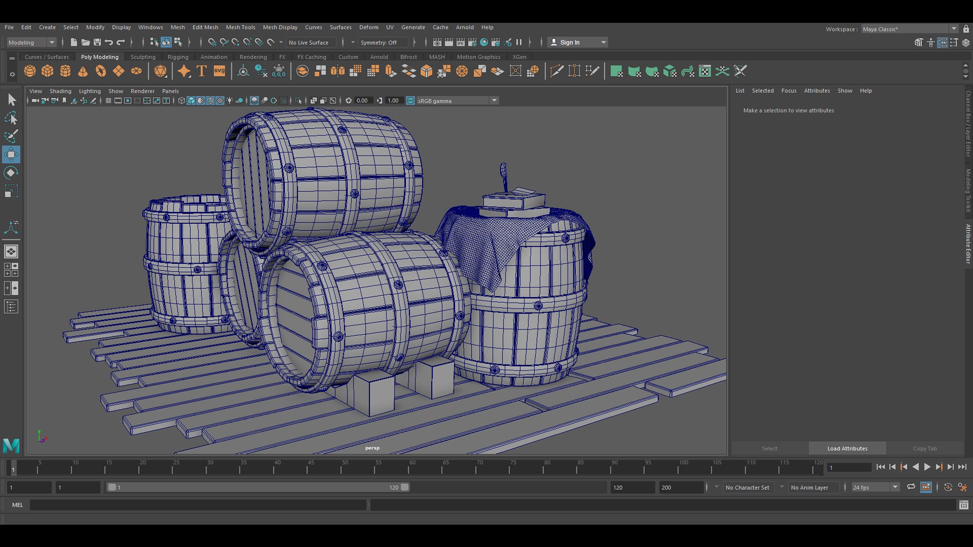 3D Model Wooden Barrel - Wood Ground Game Assets - Wine Barrel ...