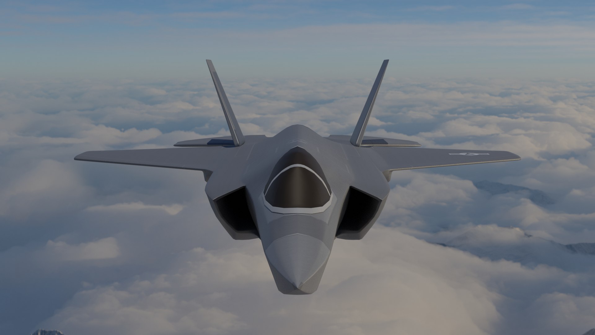 3d F35 5th Gen Fighter Low Poly Model - Turbosquid 1991950