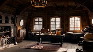 Pirate Cabin Environment 3D
