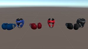 vr boxing equipment - 3D model