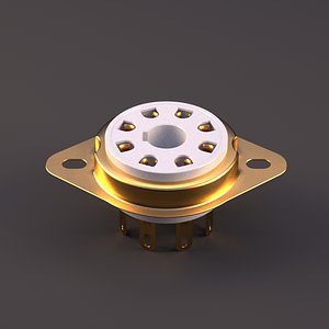 3ds max 8 pin octal tube