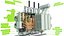 Power Distribution Transformer Low Diagram 3D Model 46 model