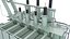 Power Distribution Transformer Low Diagram 3D Model 46 model