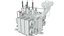 Power Distribution Transformer Low Diagram 3D Model 46 model