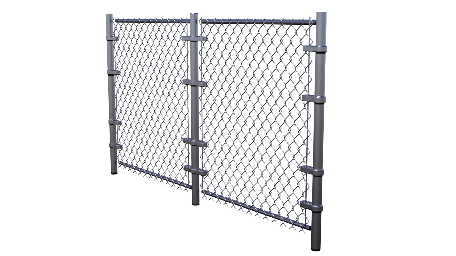 3D Chain link fence - TurboSquid 1874223
