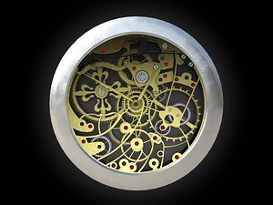 Watch mechanism 2 Low-poly