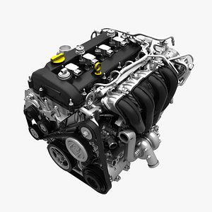 turbo engine 3d model