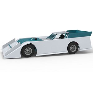 3D model Wedge Dirt Late model Scale 1 to 25