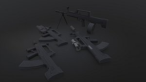 3D weapon rifle