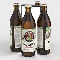 Beer Bottle Paulaner Weissbier 500ml 2020