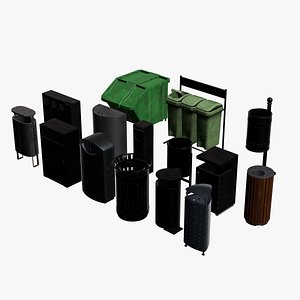 Street Trash Bin Kit