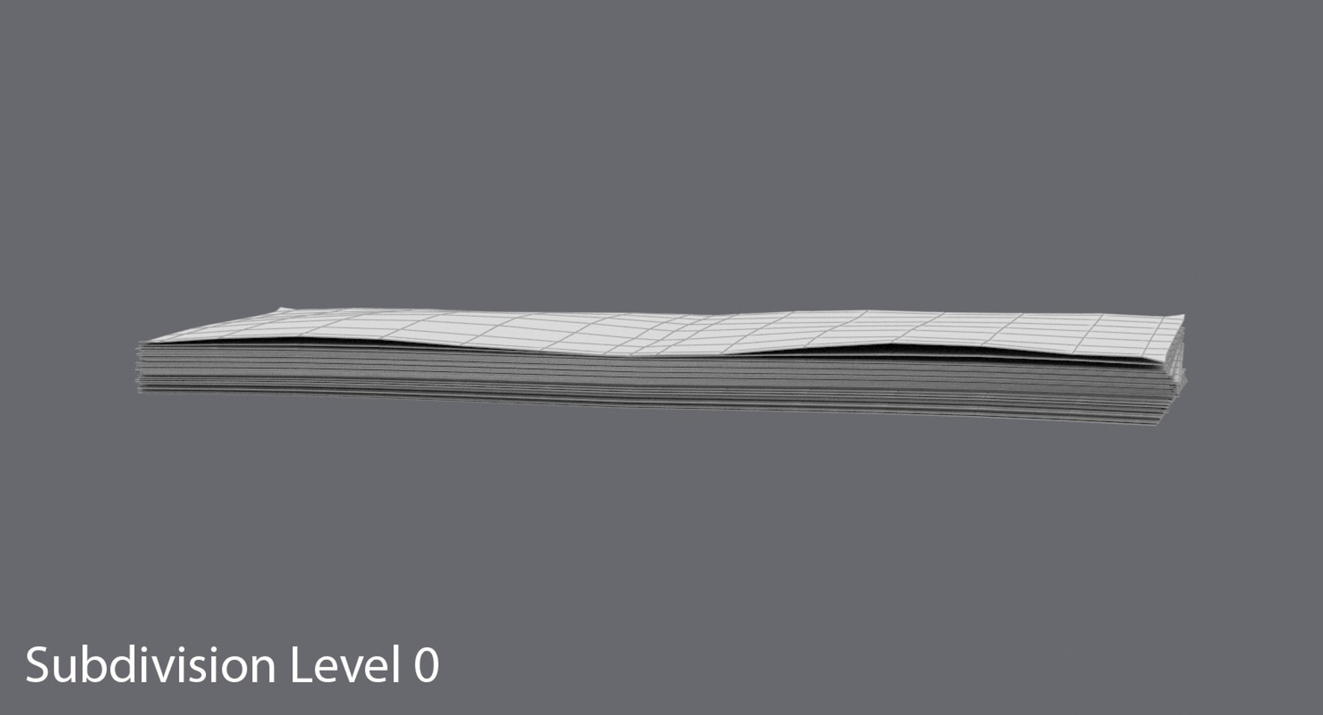 1000 Ruble Note Stack 3d Max