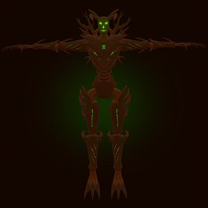 Treeman PBR Low-poly 3D model