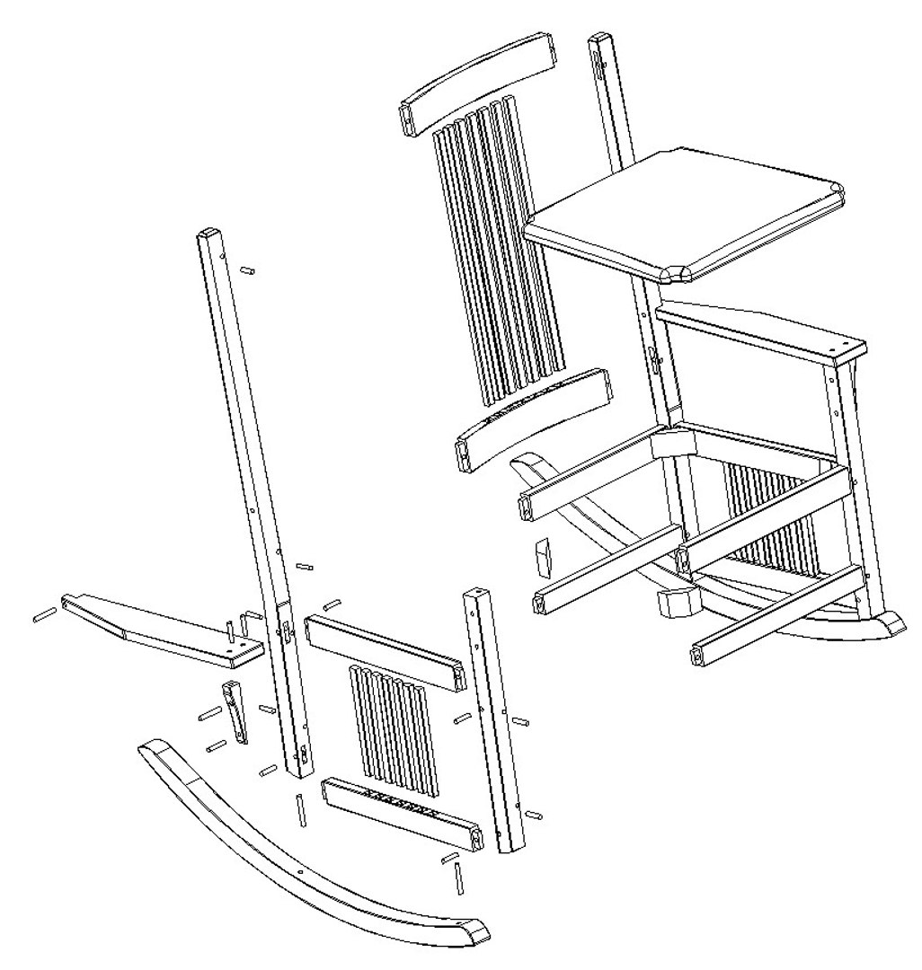 Rocking Chair 3d Model