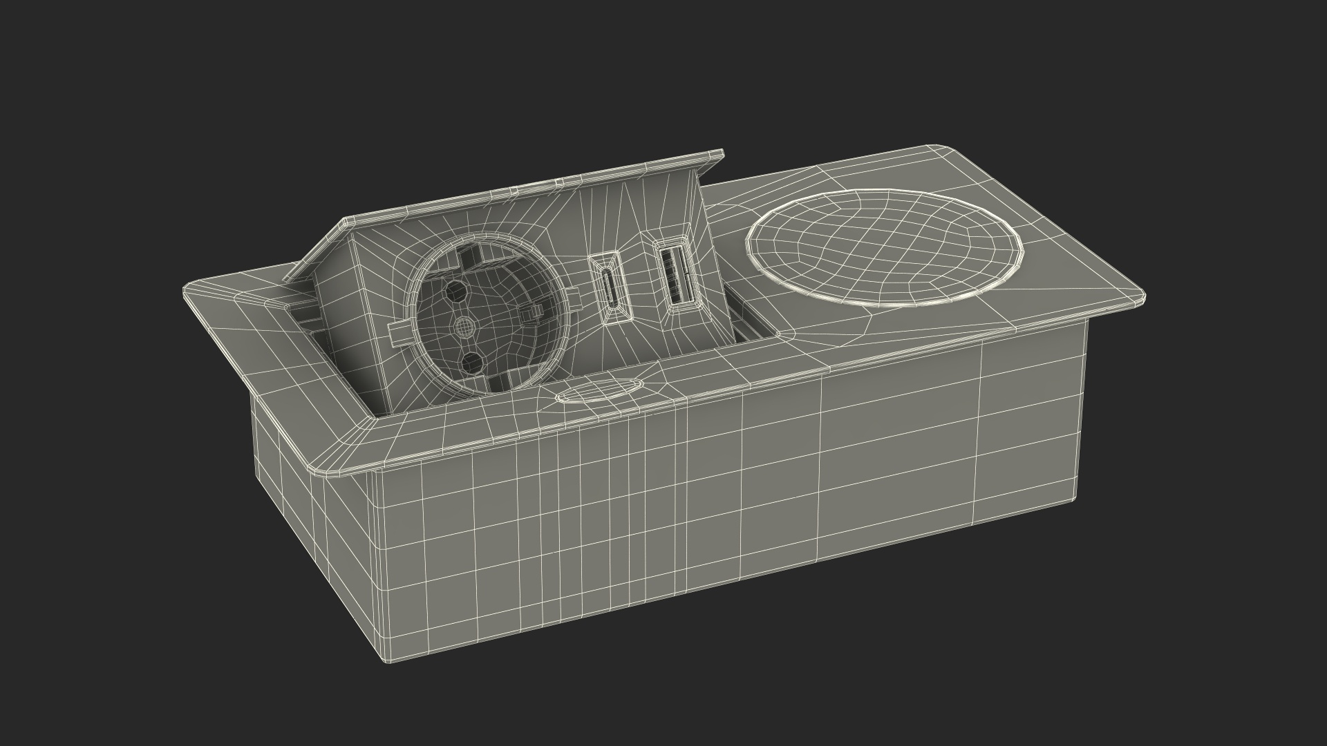 3D Black Single Hidden Socket Model - TurboSquid 2077994