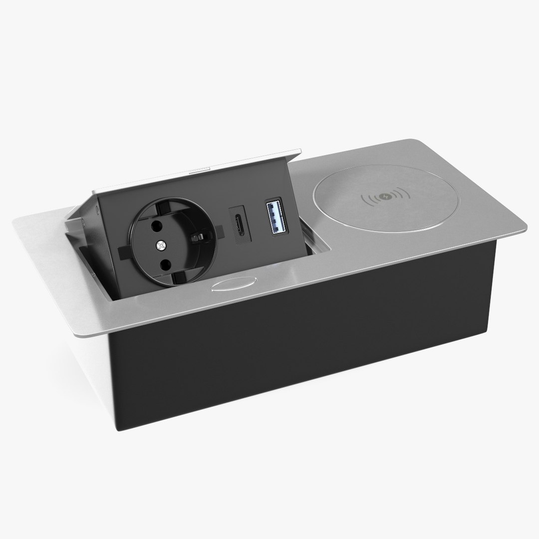 3D Black Single Hidden Socket model - TurboSquid 2077994