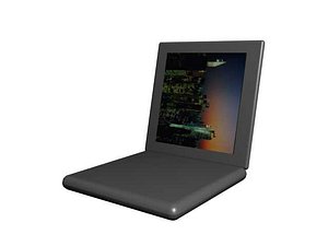 3d laptop notebook model