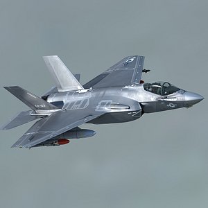 US NAVY F-35 CF-3 Lightning II with pilot