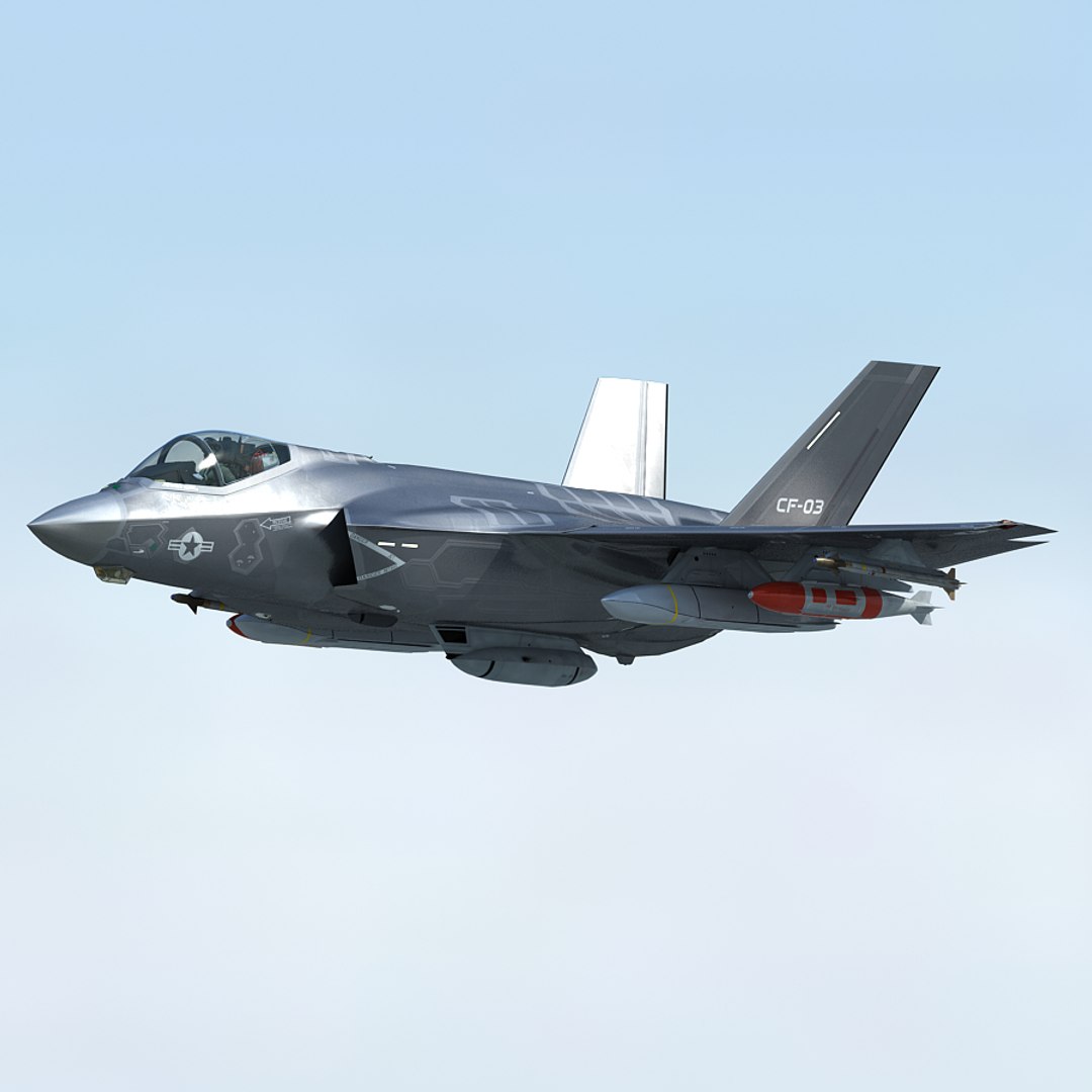 F-35 Cf-3 Pilot 3d Max