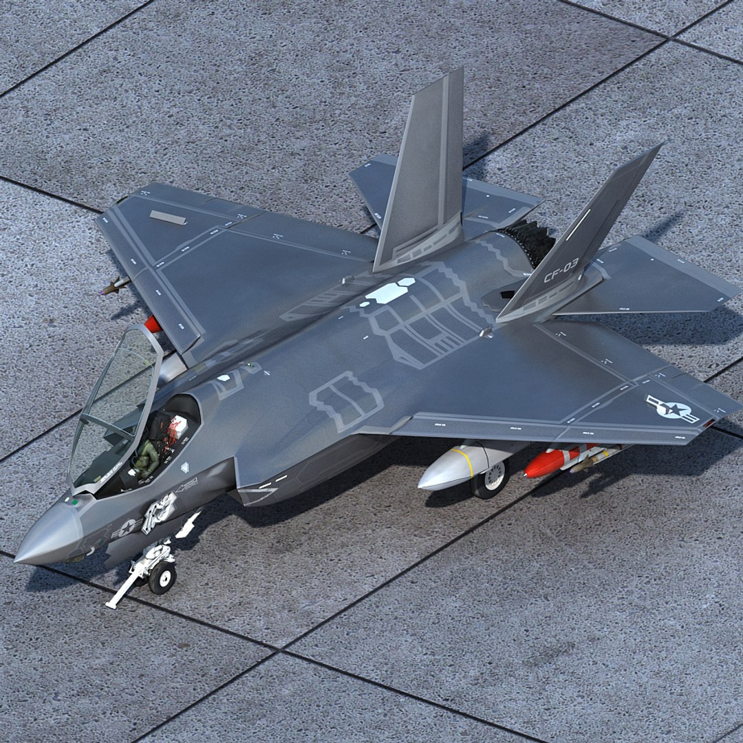 F-35 Cf-3 Pilot 3d Max